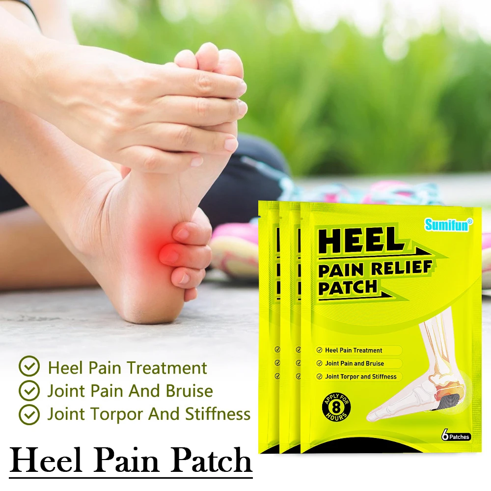 

Newly 6 Counts Heel Pain Relief Patch Relieve Finger Hand Joint Muscle Pain Body Care Relieve Finger Hand Joint Muscle Pain
