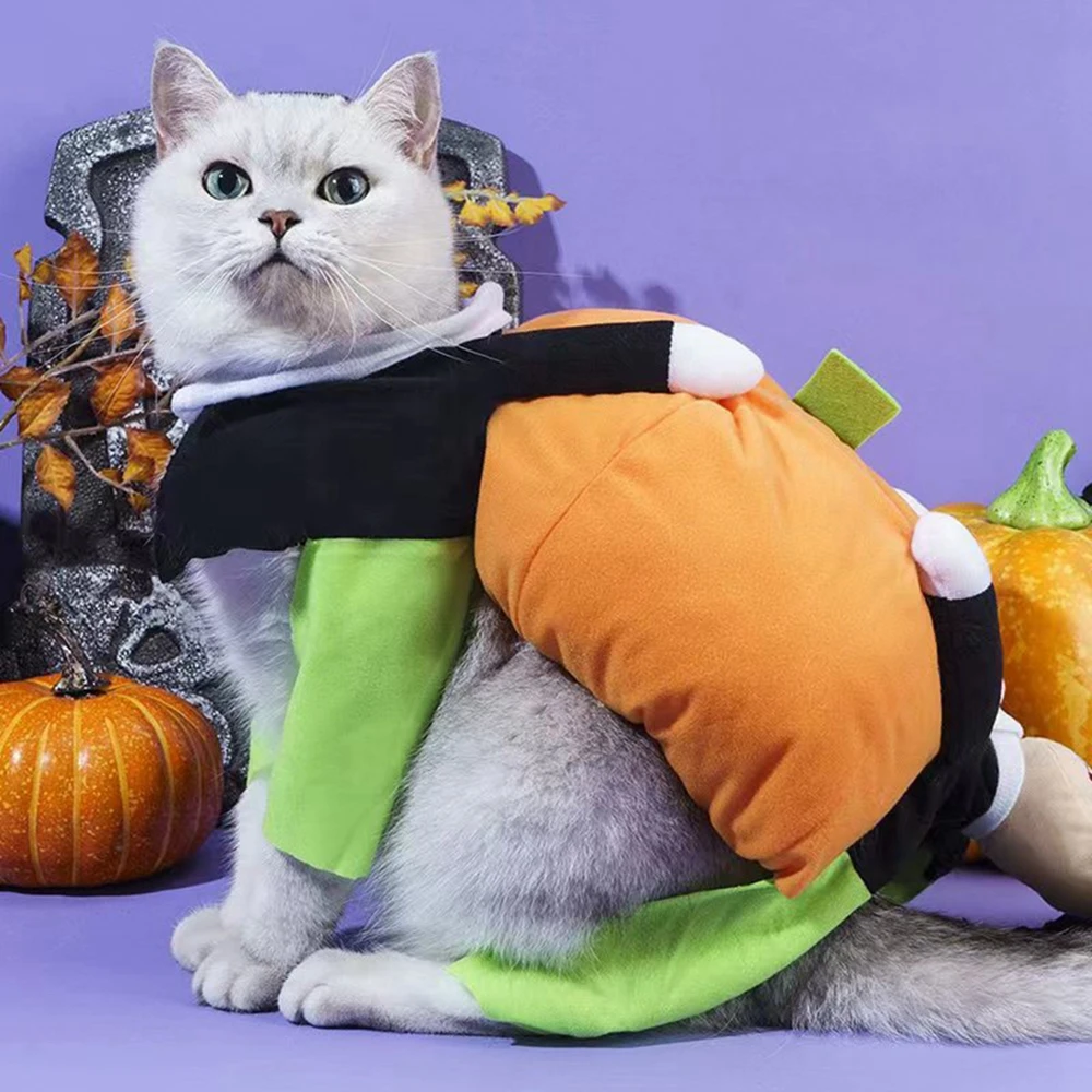 

Halloween Funny Pumpkin Dog Colthes Pet Pumpkin Costume Cat Cosplay Special Events Apparel Outfit Dog Cute Christmas Costumes