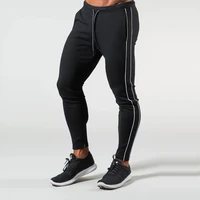 2022 sweatpants men cotton autumn solid color elastic casual tracksuit pants fitness bodybuilding sport pants male sportswear