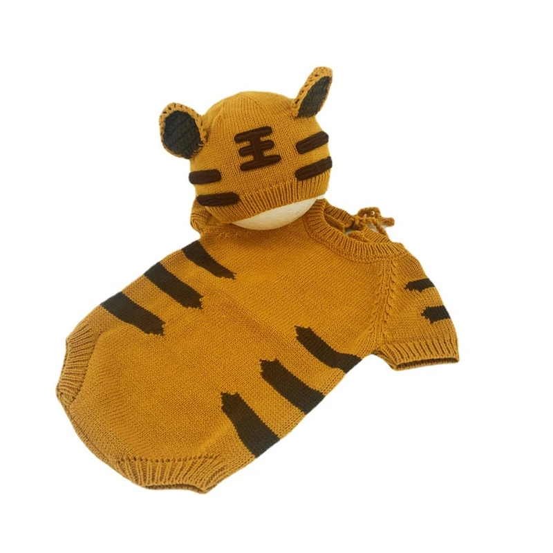 

2 шт., детский трикотажный комбинезон с тигром