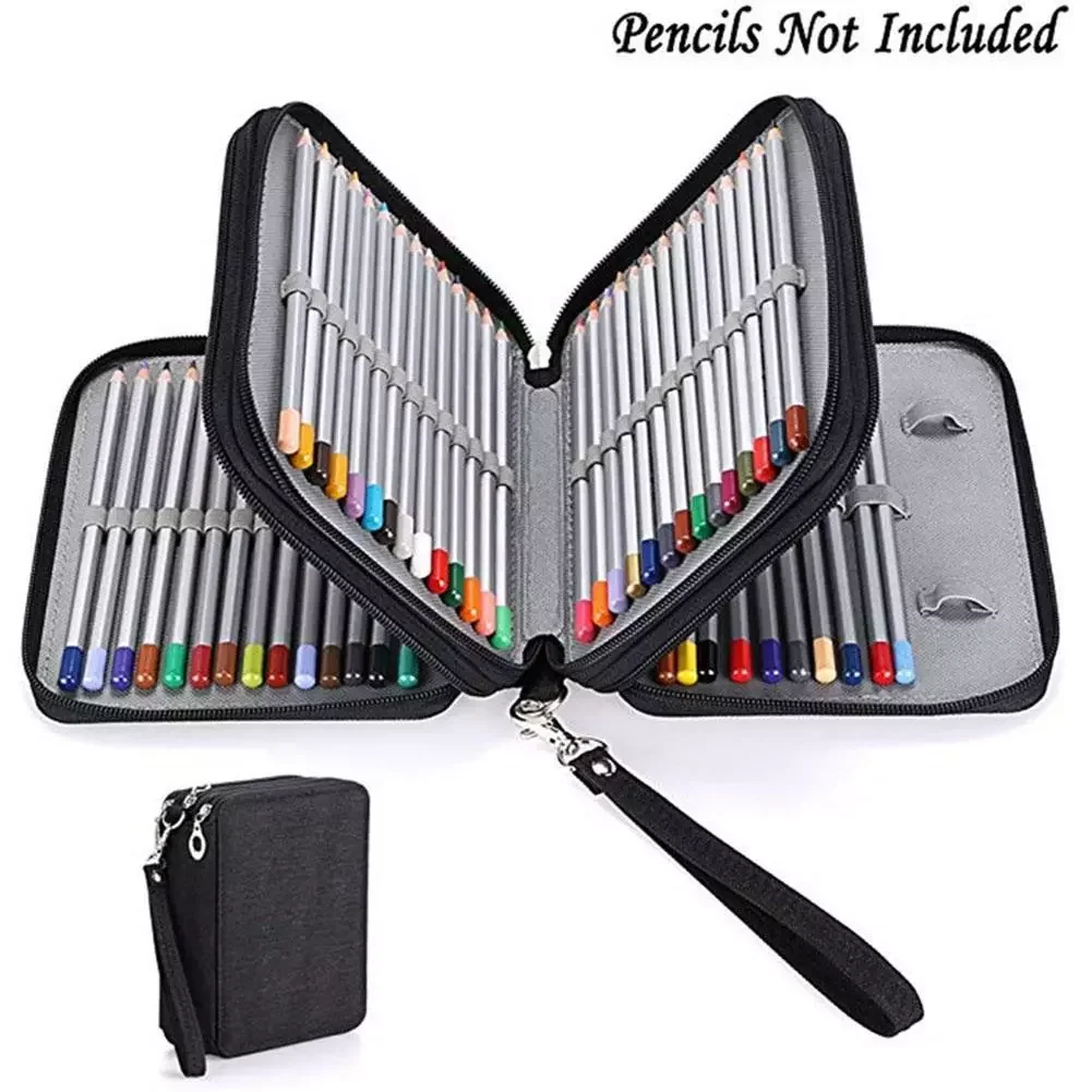 

78 Holes Art Painting Pencil Case Creative Large Capacity Multifunction Pen Stationery Bag School Supply Pouch Kids Drawing R4W4