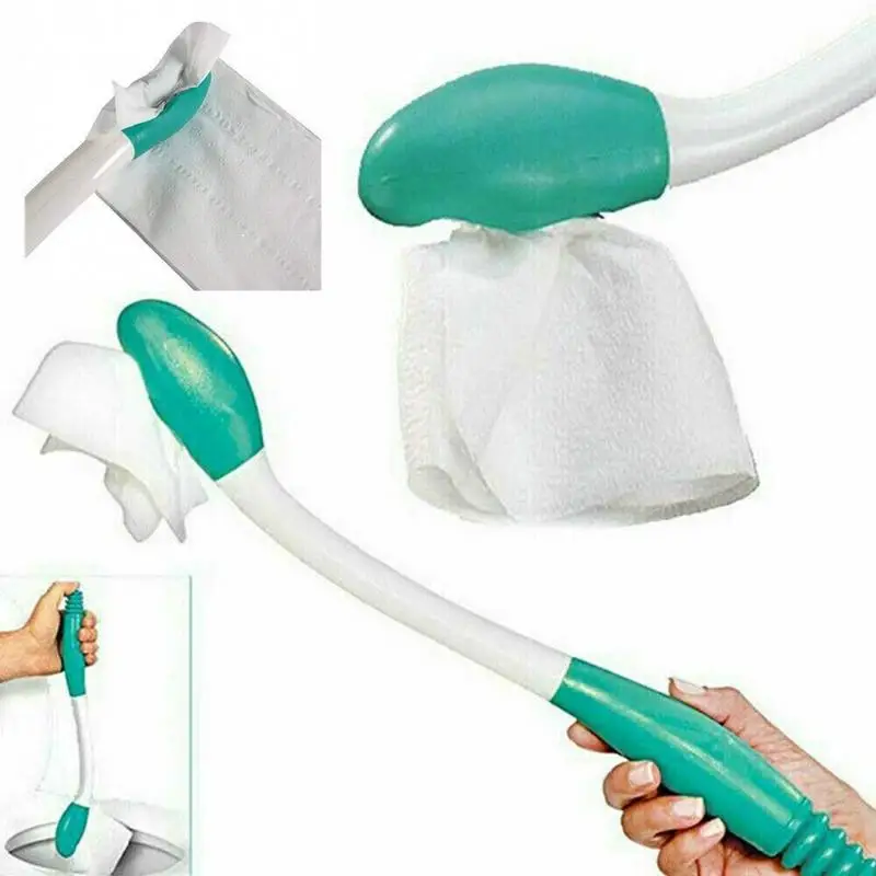 

Non-slip Long Handle Tissue Grip Replace Finger Wiping Handle Bottom Wiper Toilet Paper Tissue Self Wipe Aid Motion Assistance