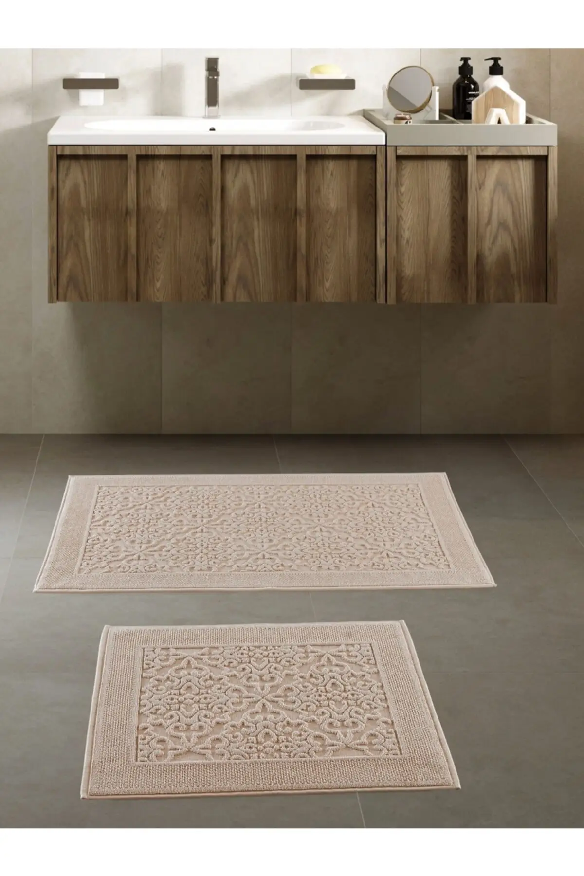

Комплект полотенец для ванны 2 'li бежевый, 60x50-60x100 см