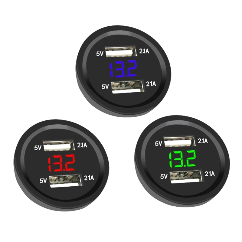 

Универсальная автомобильная розетка с двумя USB-портами 5 в А, адаптер питания, зарядное устройство F19A