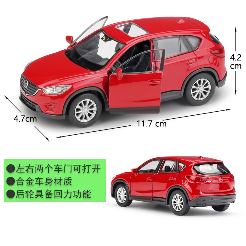 Фото Модель автомобиля WELLY 1:36 Mazda CX-5 Hybrid, имитационная, из сплава, миниатюрная, для сцен, ручной работы, игрушка, подарок на праздник, коллекционная №4