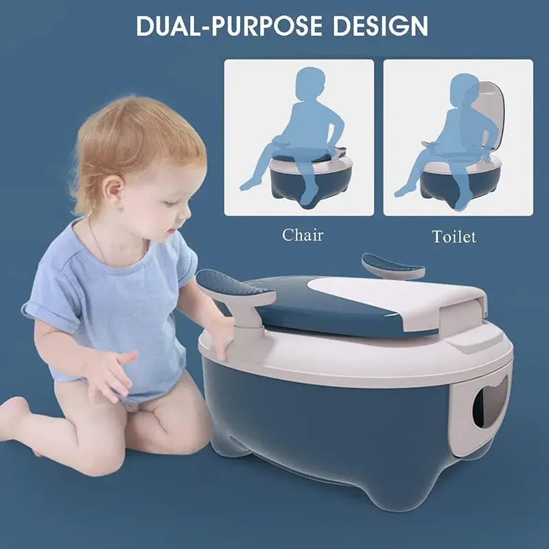 

1-8 Year Old Portable Children’s Pot Toilet Folding Baby Potty Training Seat Boys Girls Toddler Potty Chair Plastic Road Pot WC