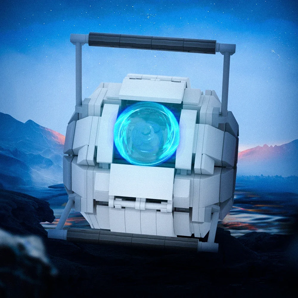 Фото MOC Portaleds Wheatley GLaDOS Mecha робот, набор строительных блоков, атлас/P-корпус, аварийные кирпичи, игрушка «сделай сам» для детей, подарок на день рождения №1