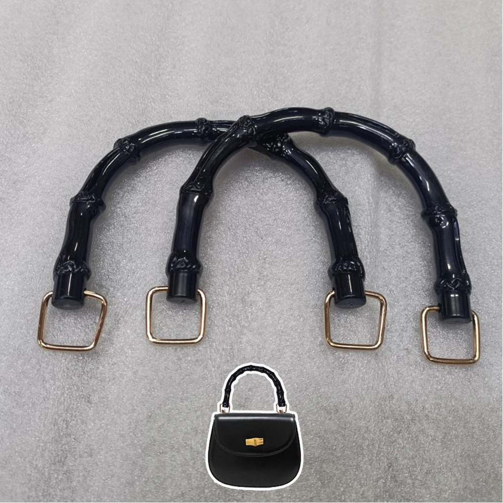 

U-образная ручка для сумок, Имитация черного бамбука, сменный тканый ремешок для сумок, ручки, аксессуары для сумок