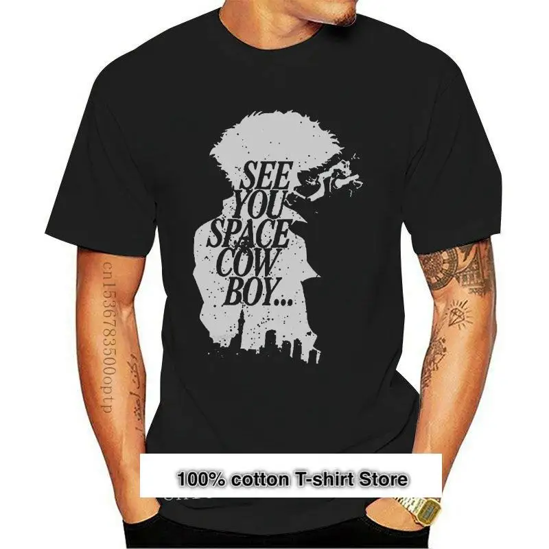 

Lanmei-Camiseta estampada de Cowboy Bebop, camiseta de vaquero See You Space