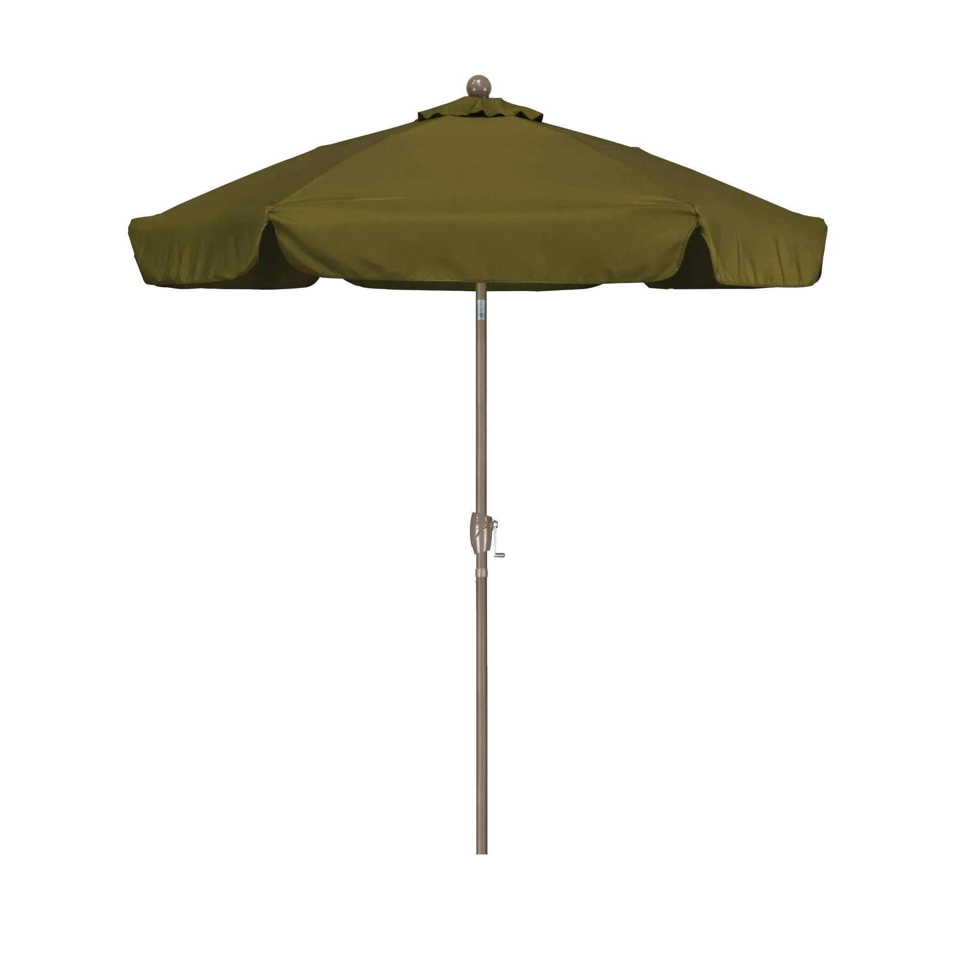 

7.5' Market Crank Tilt Spun Polyester Patio Umbrella, Multiple Colors