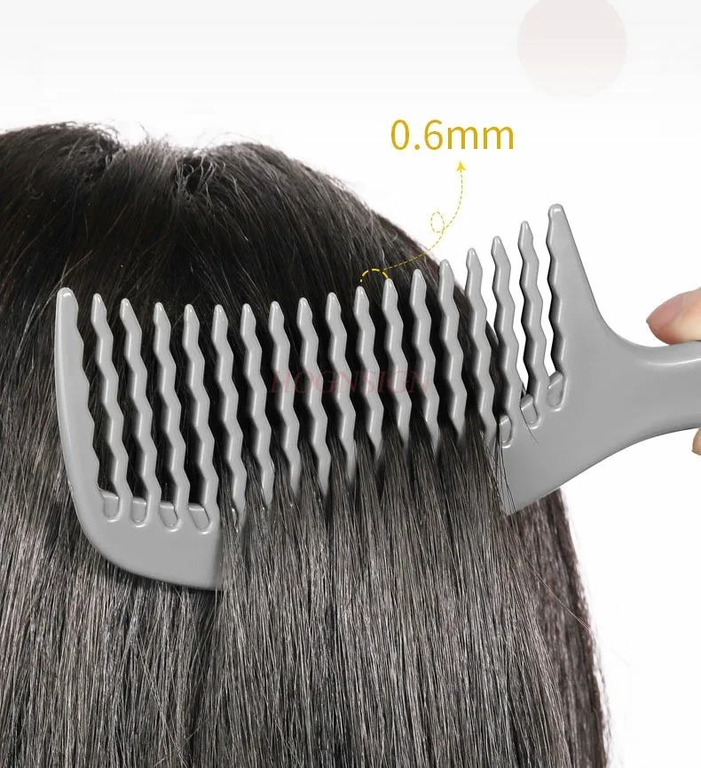 

Расческа с широкими зубьями для женщин, искусственный хвост, пушистые волосы для укладки, прямые волосы для завивки, вьющиеся волосы, Расческа с большими зубьями