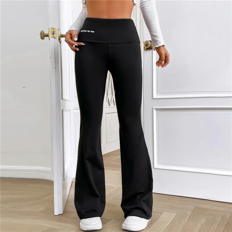 

High Waist Seamless Leggings For Women Sports Yoga Fitness Micro Flared Wide Leg Pants Female Ladies Stretchy Shark Pants