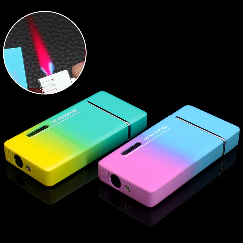 

Новинка креативная постепенная замена видимая газовая Зажигалка металлическая надувная ветрозащитная Зажигалка красное пламя придает бо...