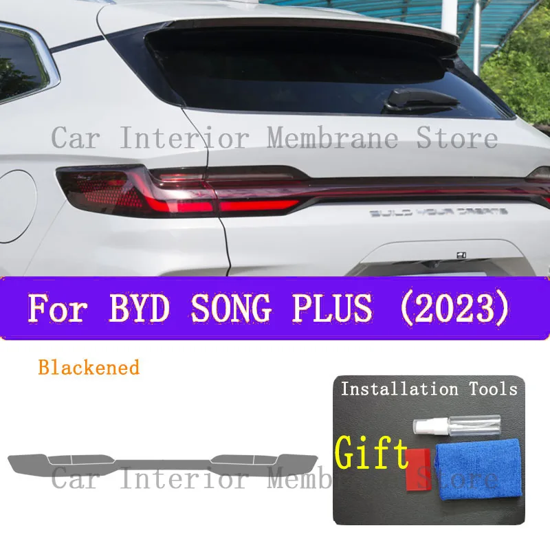

Для BYD SONG Plus Champion версия DM-i EV 2023, внешняя фара автомобиля, защита от царапин, оттенок передней лампы, защитная пленка из ТПУ