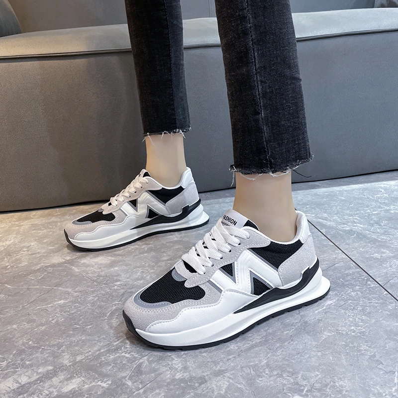 

Breathable Popular Sneakers female Sport Pumps Women Shoes Spring 2022 New All-match Casual Platform Woman Vulcanize Shoes
