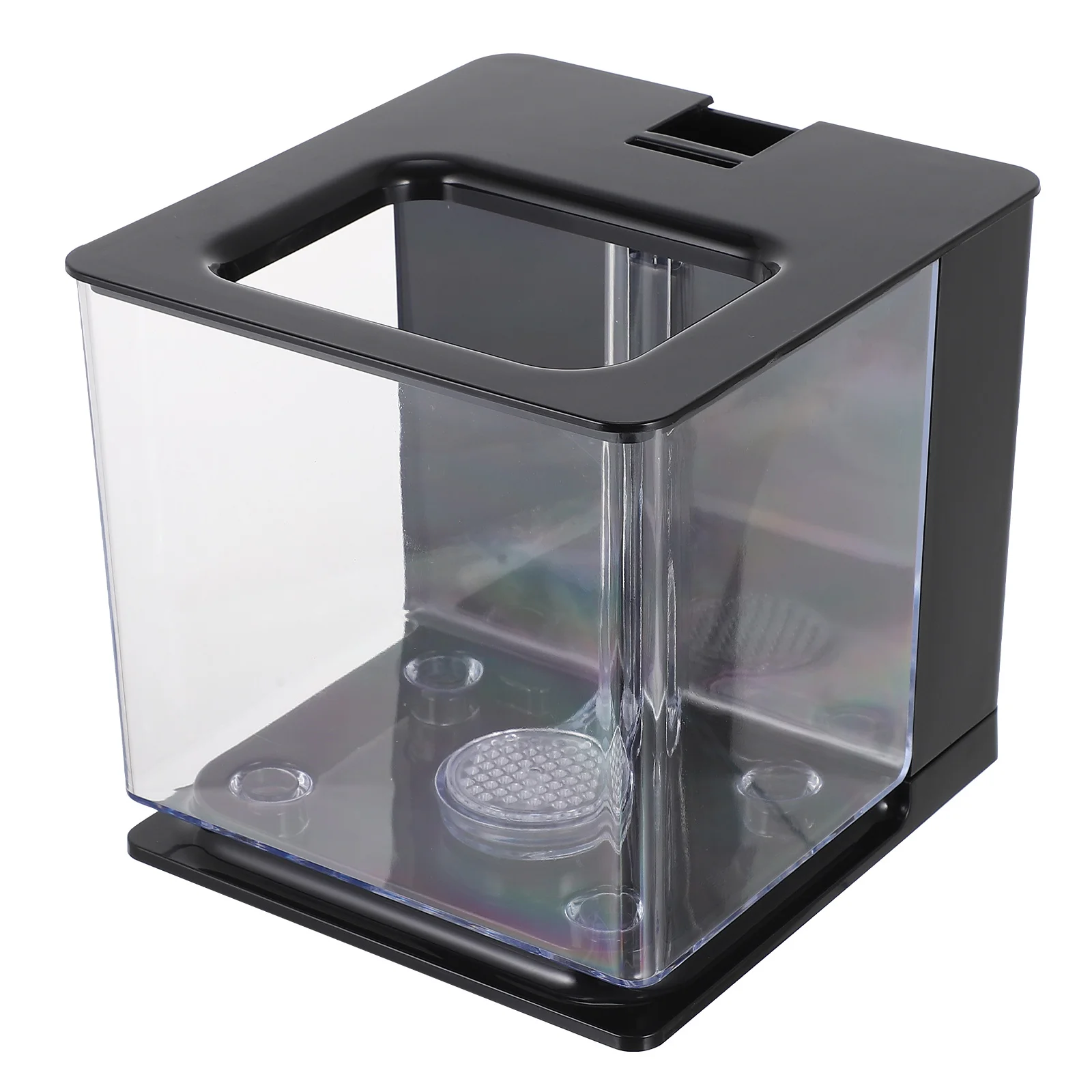 

Mini Fish Tank Tanks Self-Cleaning Desktop Fry Hatching Container Rearing Table Plastic