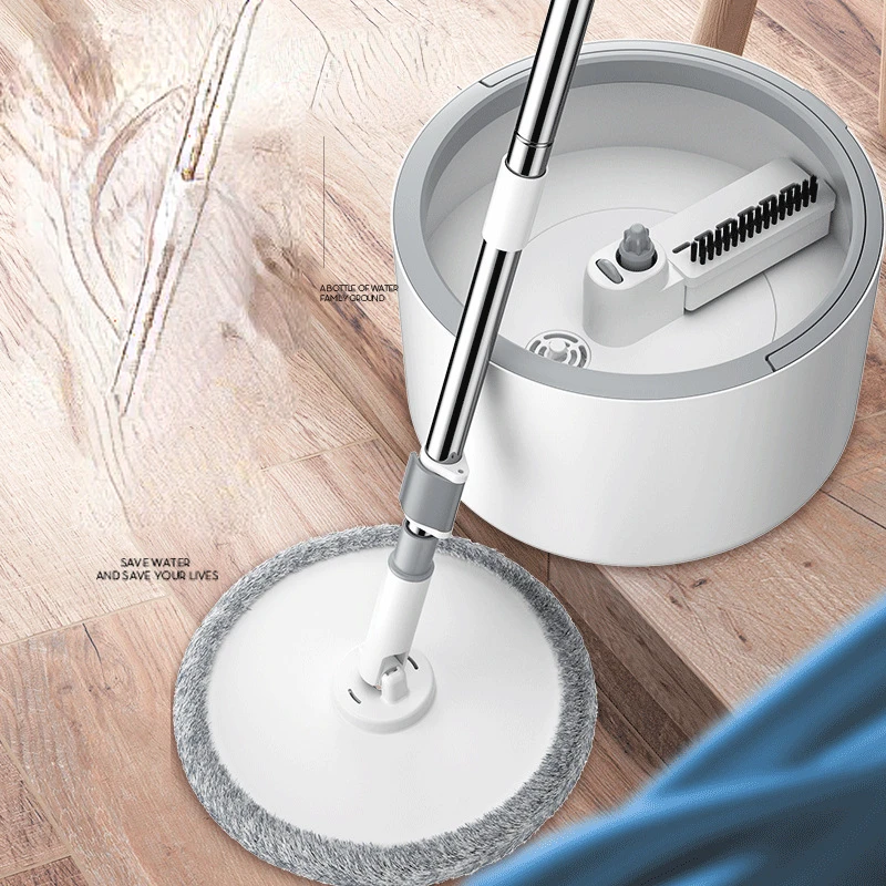 

2022 Clean Water Sewage Separation Mop with Bucket Microfiber Lazy No Hand Washing Floor Floating Mop Household Cleaning Tools