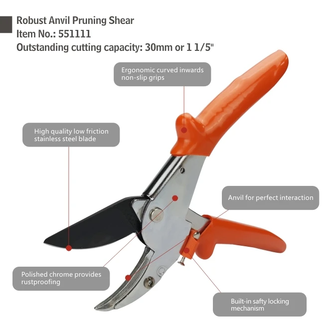 Ножницы для обхода лезвия сада секаторы наковальня budama makas