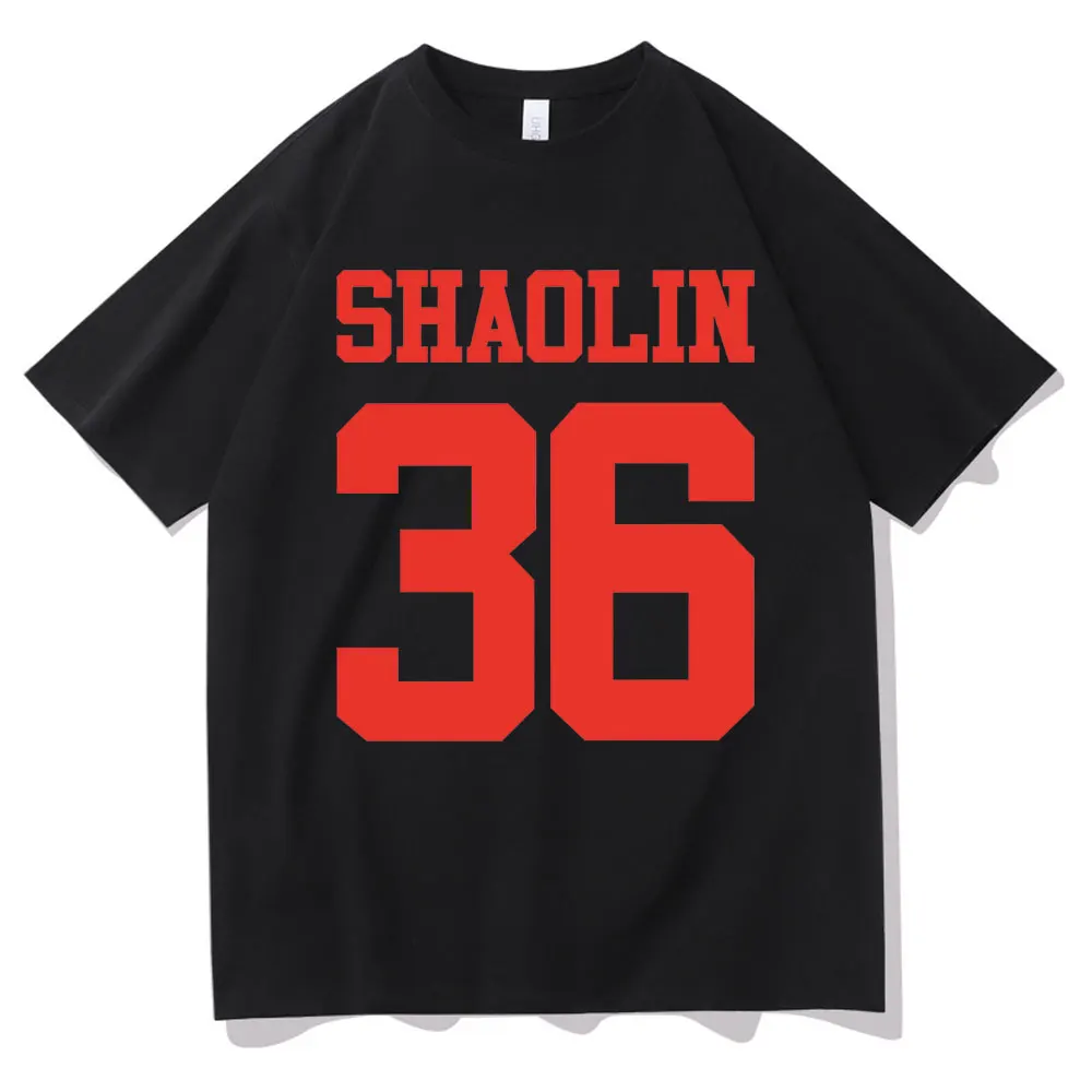 

36 Chambers of Shaolin T-shirt Men Women Fashion Casual Loose Tshirt Short Sleeve Men's Cotton T Shirts Male Oversized Tee Shirt