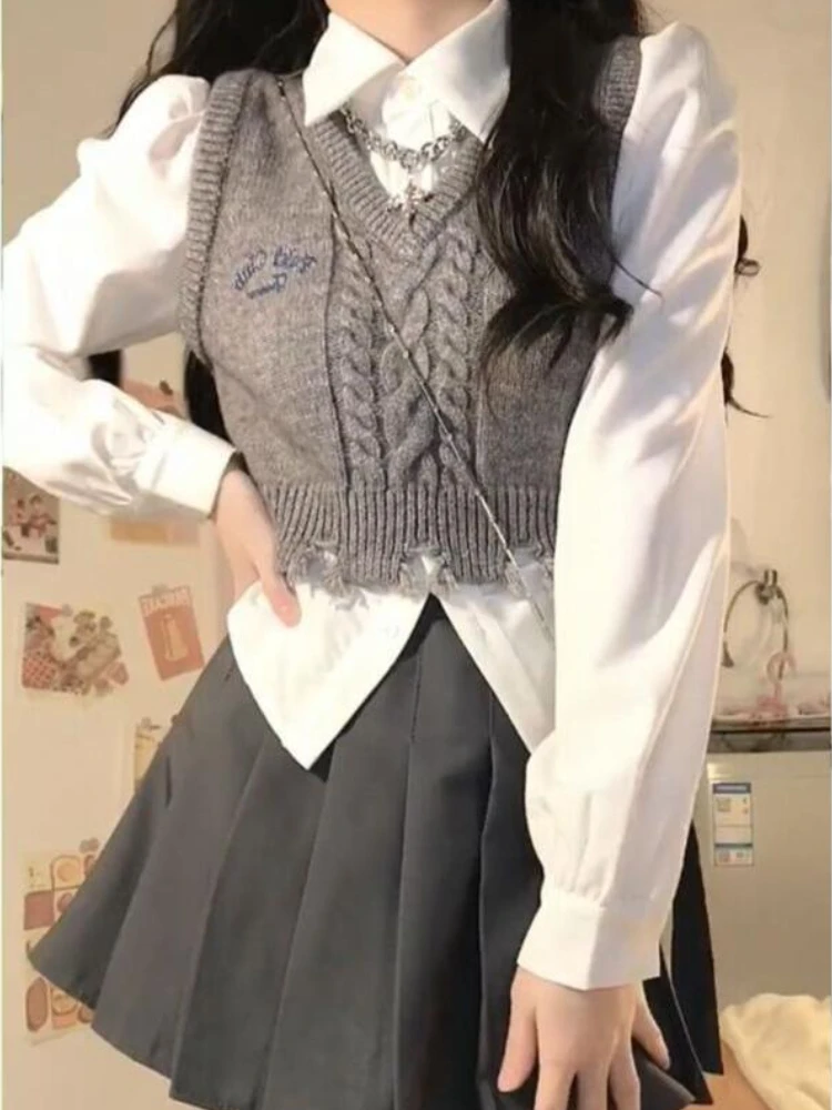 Комплекты для девочек женские рубашки в консервативном стиле базовые милые