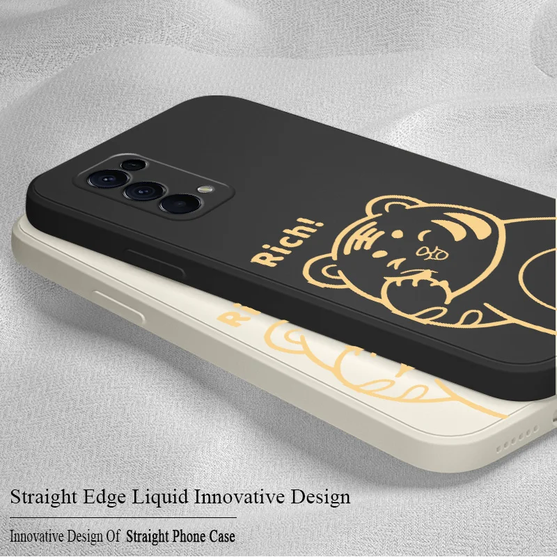 

Golden Tiger Liquid Case For Realme 6 6i 7 7i 7 8 Pro C12 C15 C25 C25S C20 C11 C1 F9 F9 F17 F19 F19 Pro Reno5 Soft Phone Cover