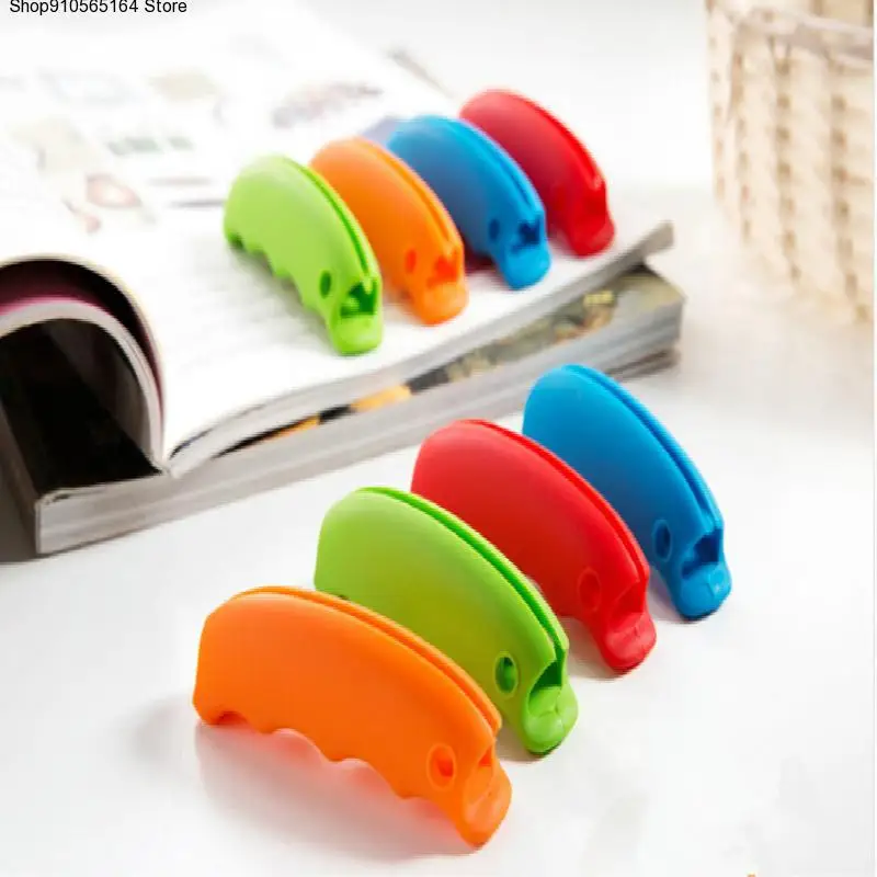 

Candy Color Silicone Home Storage & Organization Bag Clips Bag Handle Handheld Lift The Bag Multifunctional Bag Carrying Device