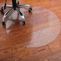 pvc transparent waterproof d water round mat wood floor protection mat computer chair mats protectors plastic soft carpet rug