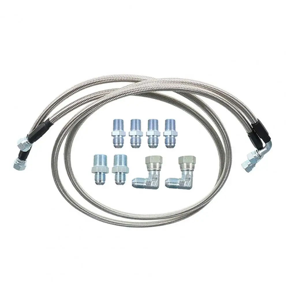

Practical Transmission Cooler Hose Set Rust-Resistant Metal Cooler Hose Lines Fittings High Strength Cooler Lines Fittings
