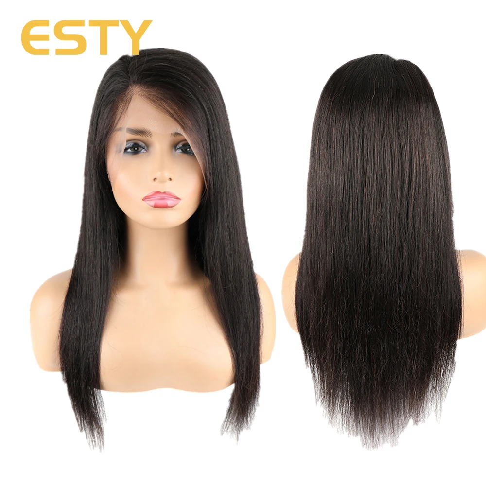 Lace Front Wig Straight Hair Glueless Long Straight Natural Wig with Baby Hair for Black Women 360 Lace Frontal Wigs Human Hair