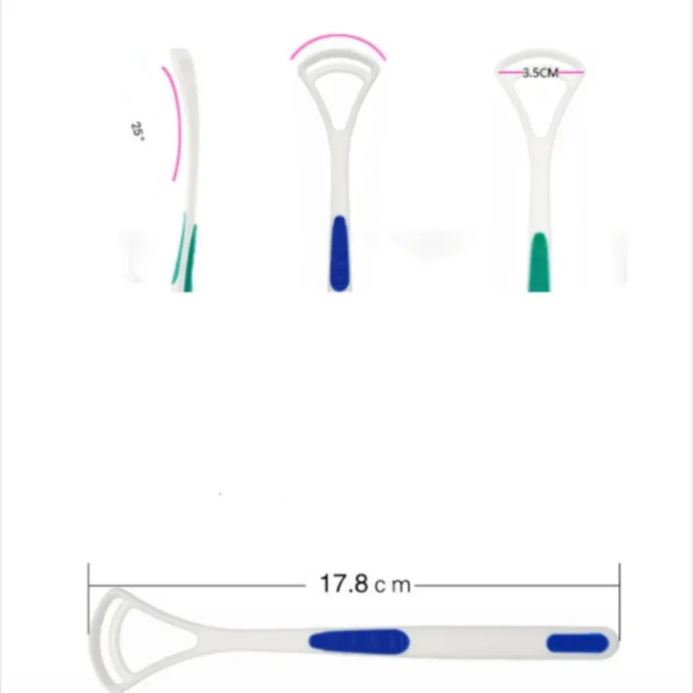 2 шт. очиститель языка неприятный запах изо рта новый скребок для рук щетка с