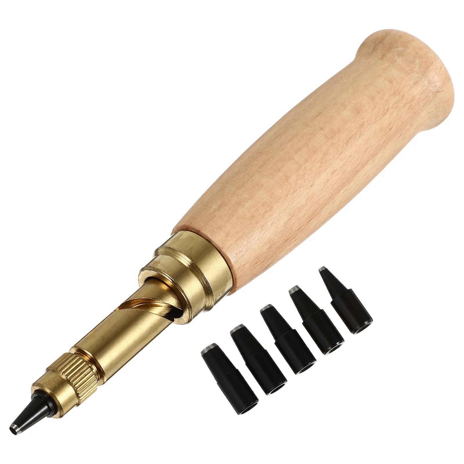 

Punch Hole Tool Screw Kit Puncher Belt Craft Tools Maker Working Automatic Hollow Auto Carving Hand Stamping Diy Stitching