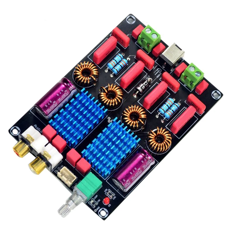 Плата домашнего усилителя звука TPA3116 20 Гц до кГц класс D двойной чип WIMA Deluxe плата