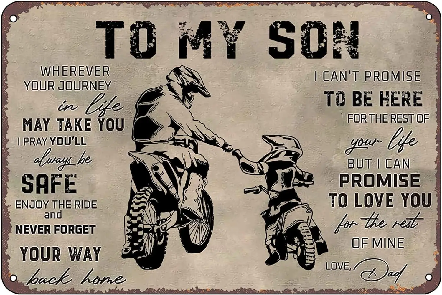 Dd My Son Vntge nd Bker Забавный домашний декор Tn Sgn Retro Metl Br Pub Wll Decortve Плакат Gft 812 nch