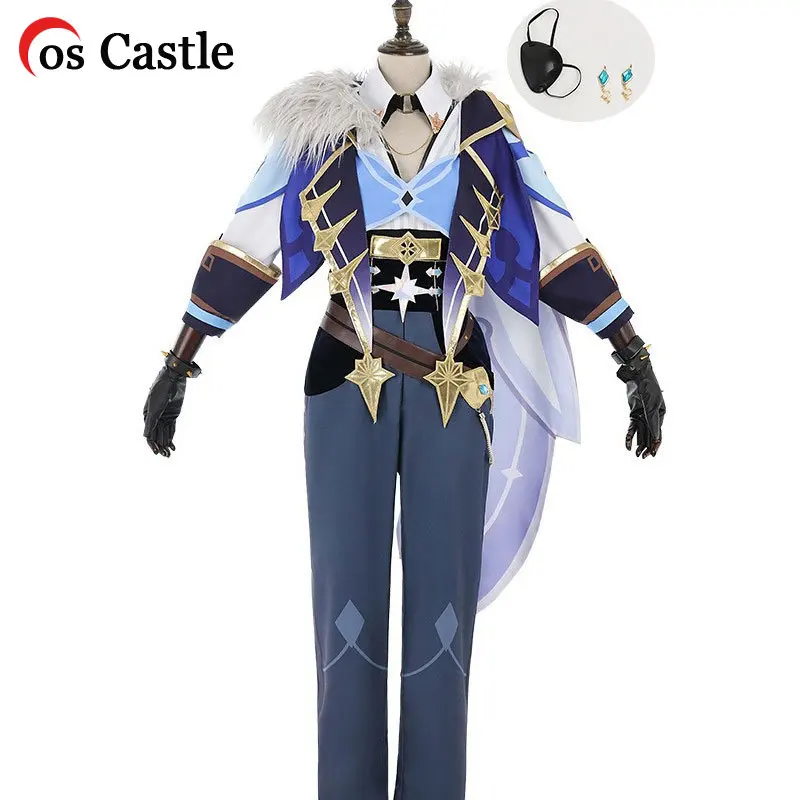 

Cos Castle Game Genshin Impact Knights of Favonius Kaeya Cosplay Costume Sets Handsome Uniform Christmas New Year Party Cos