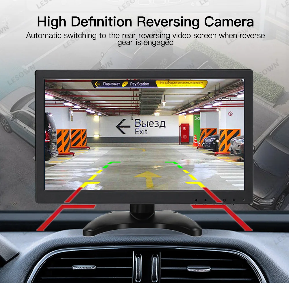 Монитор LESOWN 13 3 дюймов 1920x108 0P IPS HDMI FHD VGA AV BNC USB дисплей Сенсорная панель для