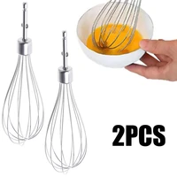 2pcs 12 wire electric whisk stainless steel foamer handheld mixer portable kitchen egg cream food mixing tool accessories