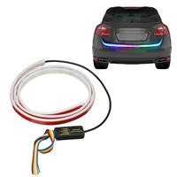 colorful car tail light strip colorful led turn signal light strip 12v auto tail light decoration dynamic warning led strip for
