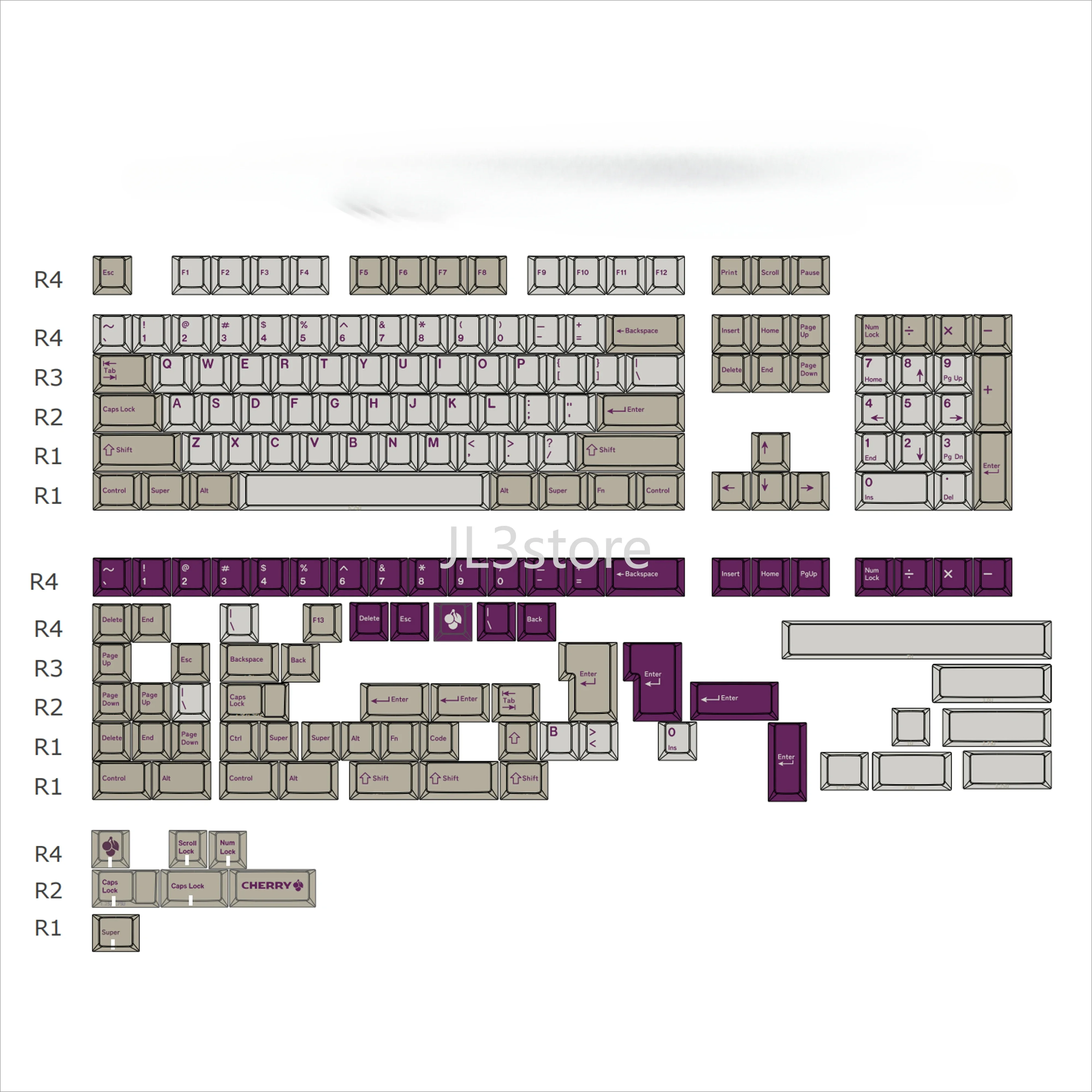 Тема оригинальная заводская высота PBT пятисторонняя сублимационная клавиатура