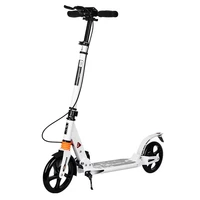 factory direct adult handbrake scooter all aluminum scooter %c2%a0foldable two wheeled city campus scooter strong powerful
