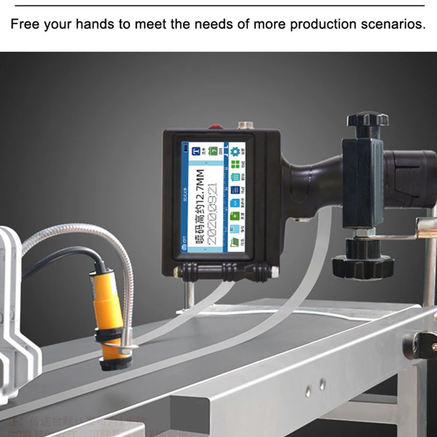 Онлайн Регулируемый QR штрих-код 12 7 мм дата номер логотипа этикетка даты