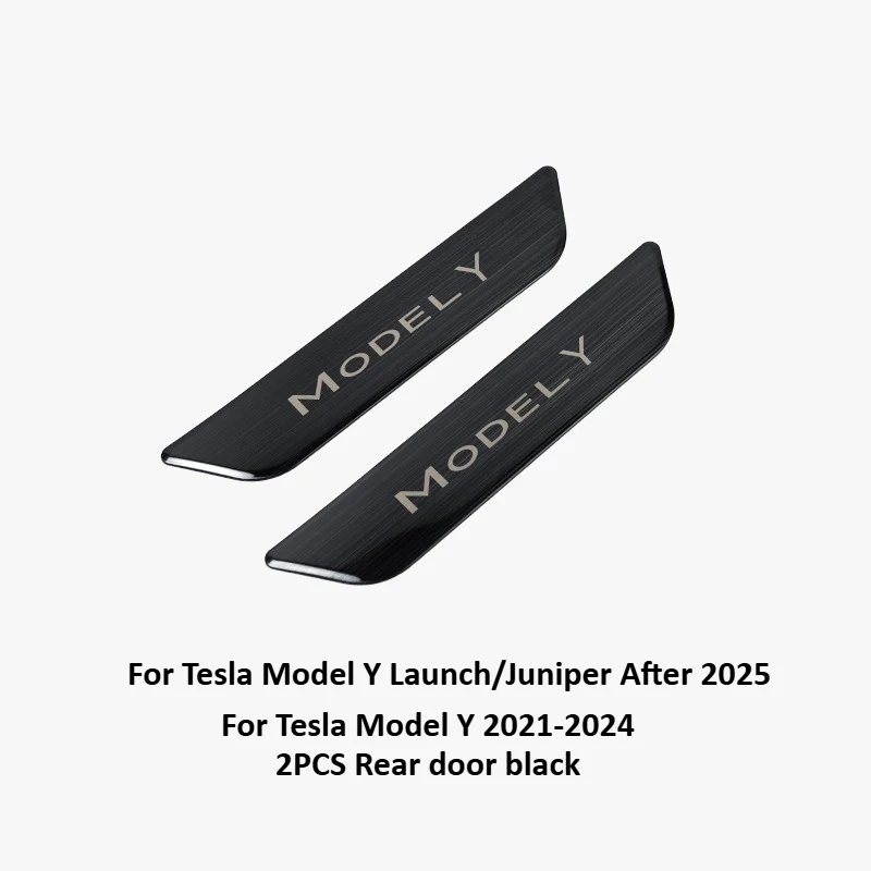 

Дверные педали для Tesla Model Y Juniper/3+ Highland, аксессуары из нержавеющей стали, передние и задние пороги, защита порога