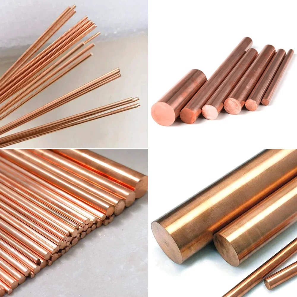 Медный стержень диаметром Φ 2 мм-16 мм Длина 500 прямой красный медный твердый