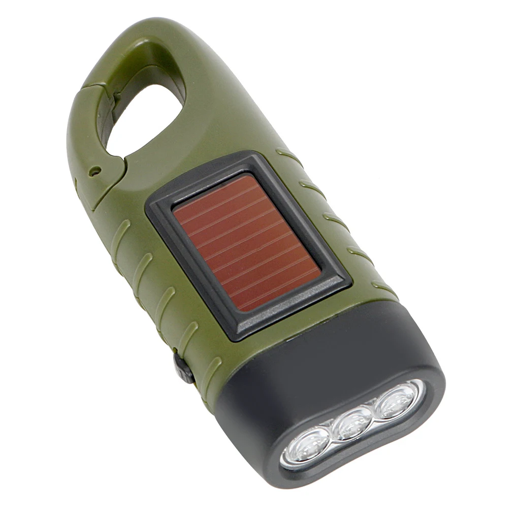 

Camping Solar Flashlight Portable Torch Fishing Lamp Emergency Climbing