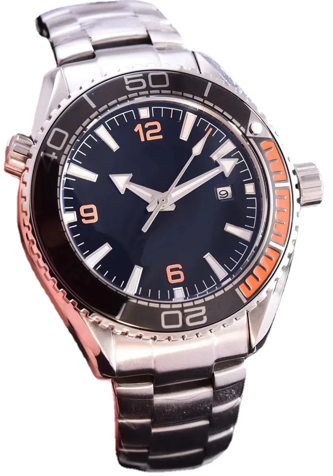 

mens automatic mechanical watch blue black ceramic