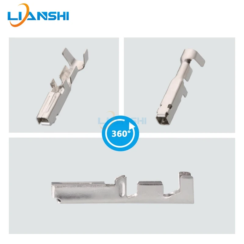 100 шт. автомобильный разъем 2 0 пружинный гнездовой латунь луженый DJ623-2 × 6A