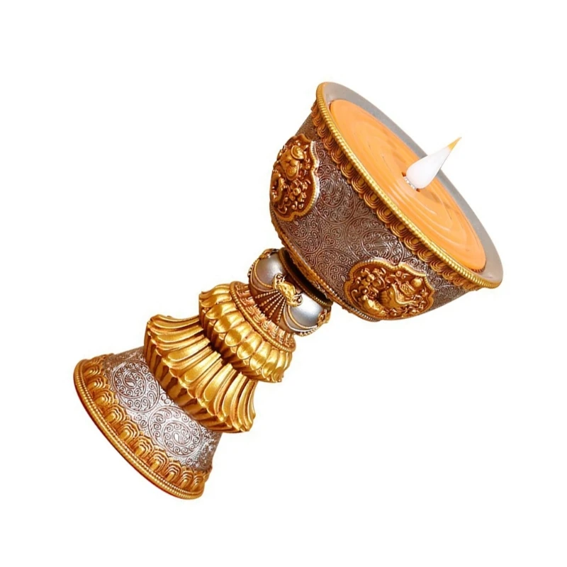 Светодиодная лампа из смолы тибетская электронная масляная буддийский