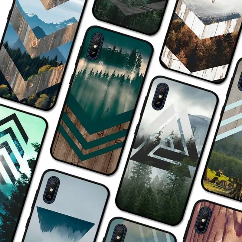 

Forest Geometry Phone Case for Redmi 5 6 7 8 9 A 5plus K20 4X S2 GO 6 K30 pro