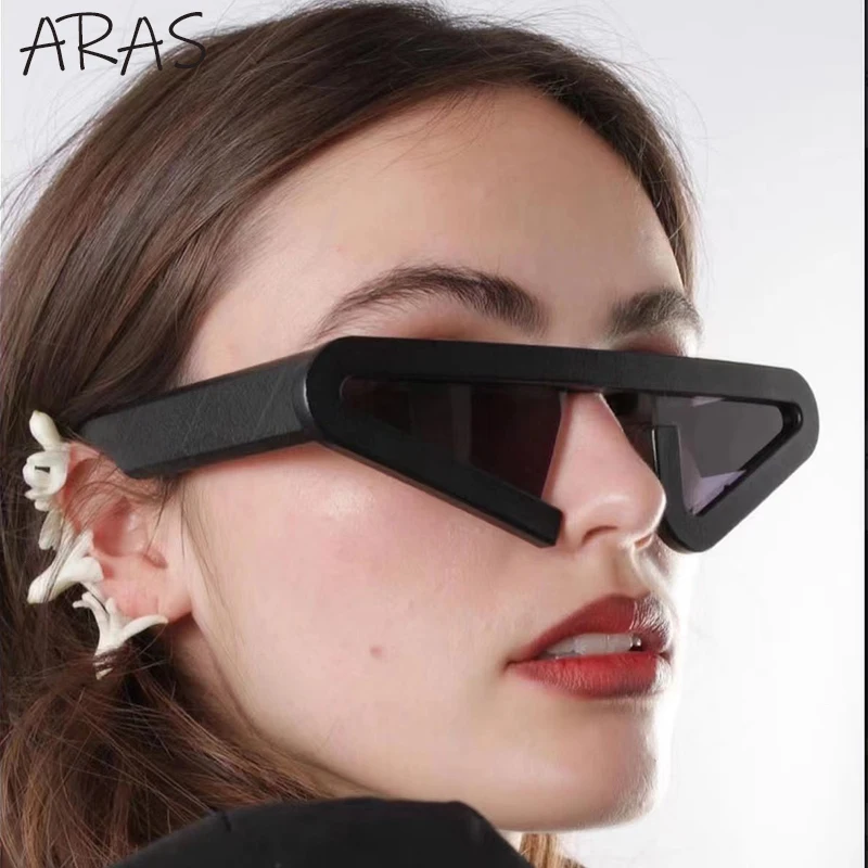 

Trendy Triangle Sunglasses Women 2023 Fashion Unique Irregular Sun Glasses Men Vintage Small Frame Notch Sunglass Female Shades