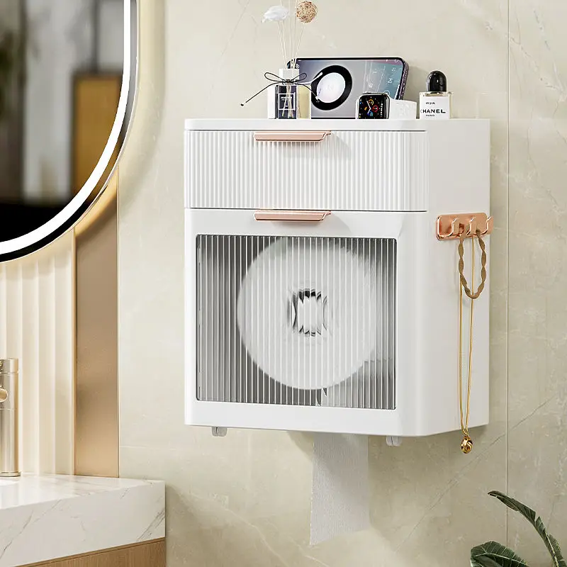 

Водонепроницаемый держатель для туалетной бумаги, прозрачный держатель для бумажных полотенец, настенный держатель для ванной комнаты, по...