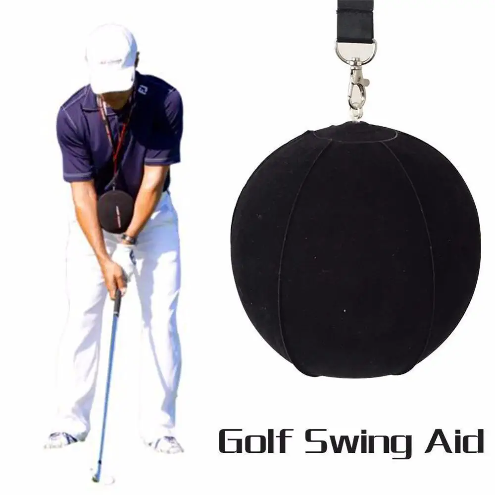 

Golf Training Aid Swing Assist Golf Posture Correction Trainer Smart Inflatable Ball Set with Air Pump Adjustable Lanyard Teach